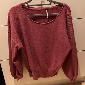 New without tags! Free People XS muted pink sweater